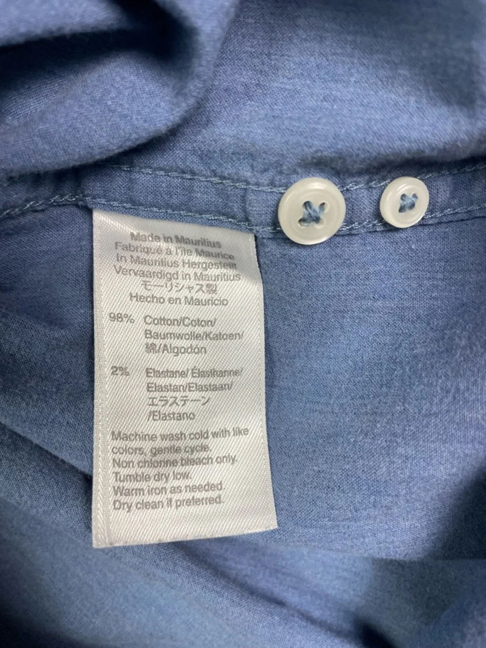 J.‎ Crew Men's Secret Wash Shirt - Medium - Classic Fit - Blue Stretch Cotton